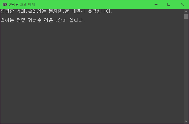 실행 결과